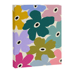 Retro, Bold and Colorful Flowers Canvas Print Gallery Image 6