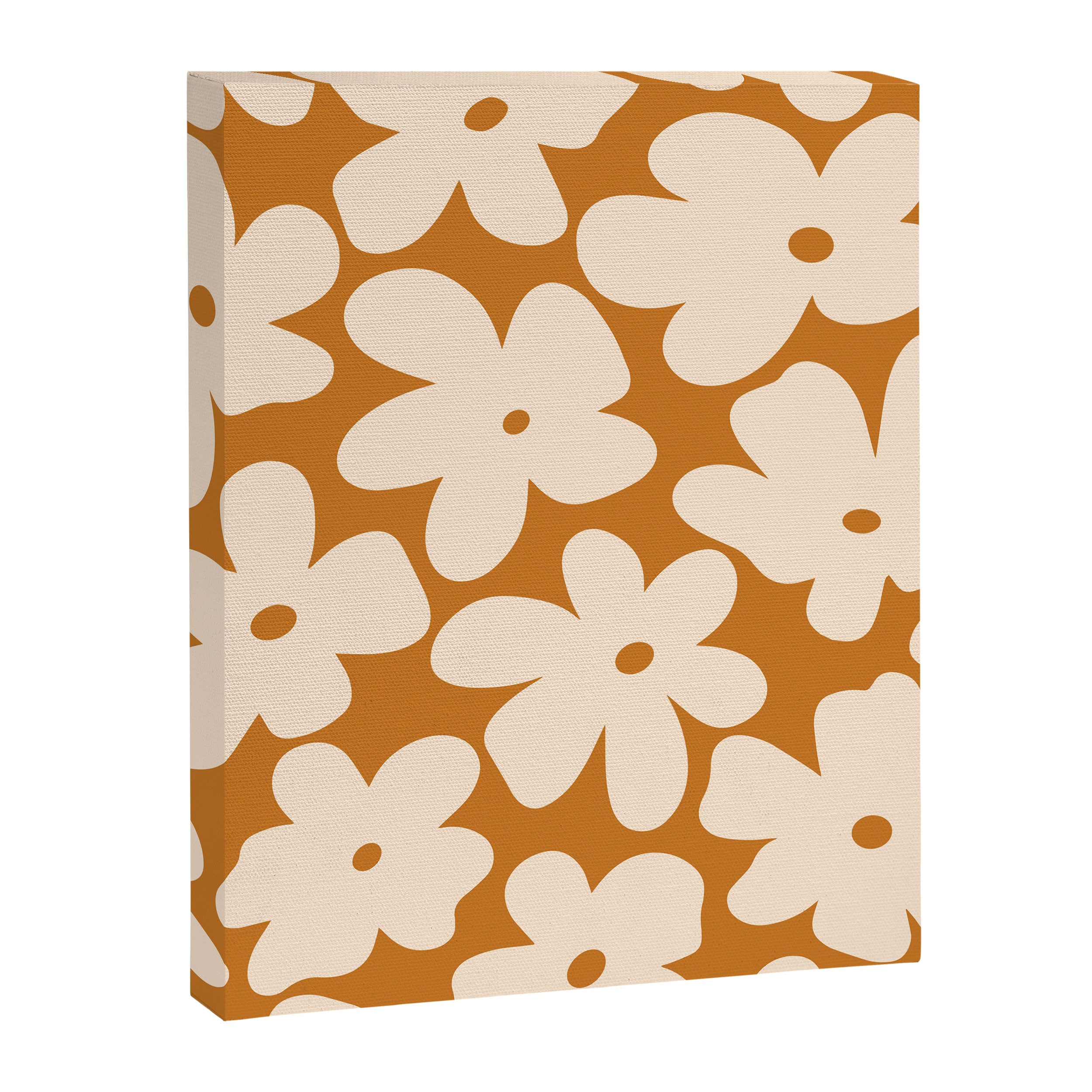 Retro Color Palette - 70's Daisy Canvas Print Gallery Image 8