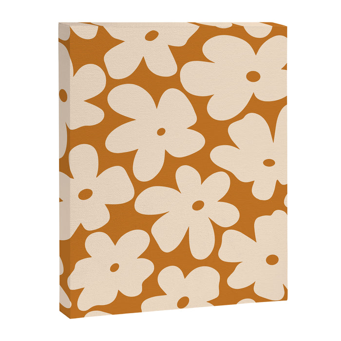 Retro Color Palette - 70's Daisy Canvas Print Gallery Image 1