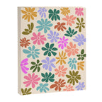 Retro Daisies - Rainbow Fun Canvas Print Gallery Image 8