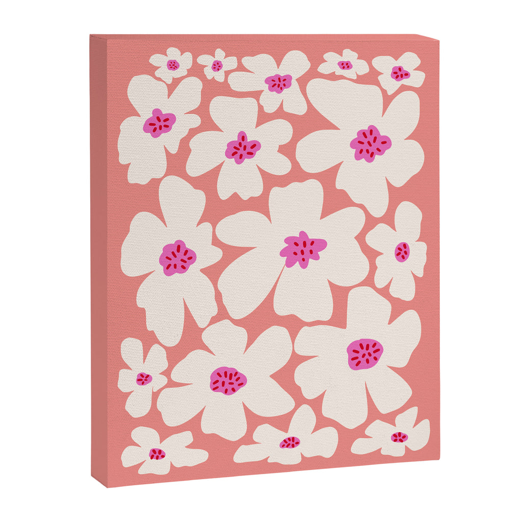 Retro Daisy - Magenta Mood Canvas Print Gallery Image 8