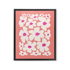 Retro Daisy - Magenta Mood Framed Canvas Print Gallery Image 8