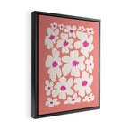 Retro Daisy - Magenta Mood Framed Canvas Print Gallery Image 2
