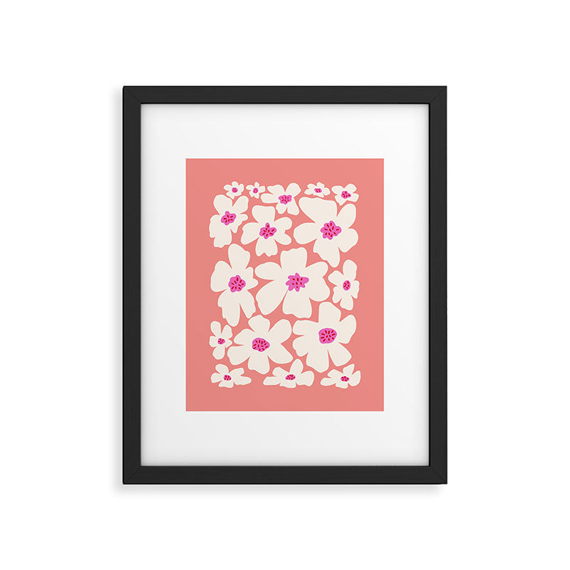 Retro Daisy - Magenta Mood Framed Art Print Gallery Image 6