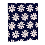 Retro Daisy  Pattern - White and Navy  Canvas Print Gallery Image 8