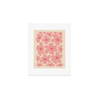 Retro Daisy - Pink and Cream Art Print Gallery Image 1