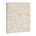 Retro Floral Neutral - Off-White and Beige Canvas Print Gallery Image 8