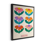 Retro Fun Flower - Adore You  Framed Canvas Print Gallery Image 2