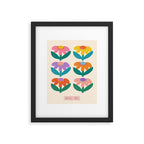 Retro Fun Flower - Adore You  Framed Art Print Gallery Image 6