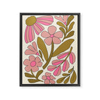 Retro Groovy - 70s style Framed Canvas Print Gallery Image 6