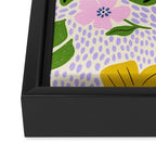 Retro Groovy Flower  Framed Canvas Print Gallery Image 3