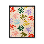 Retro Groovy Sun  Framed Canvas Print Gallery Image 8