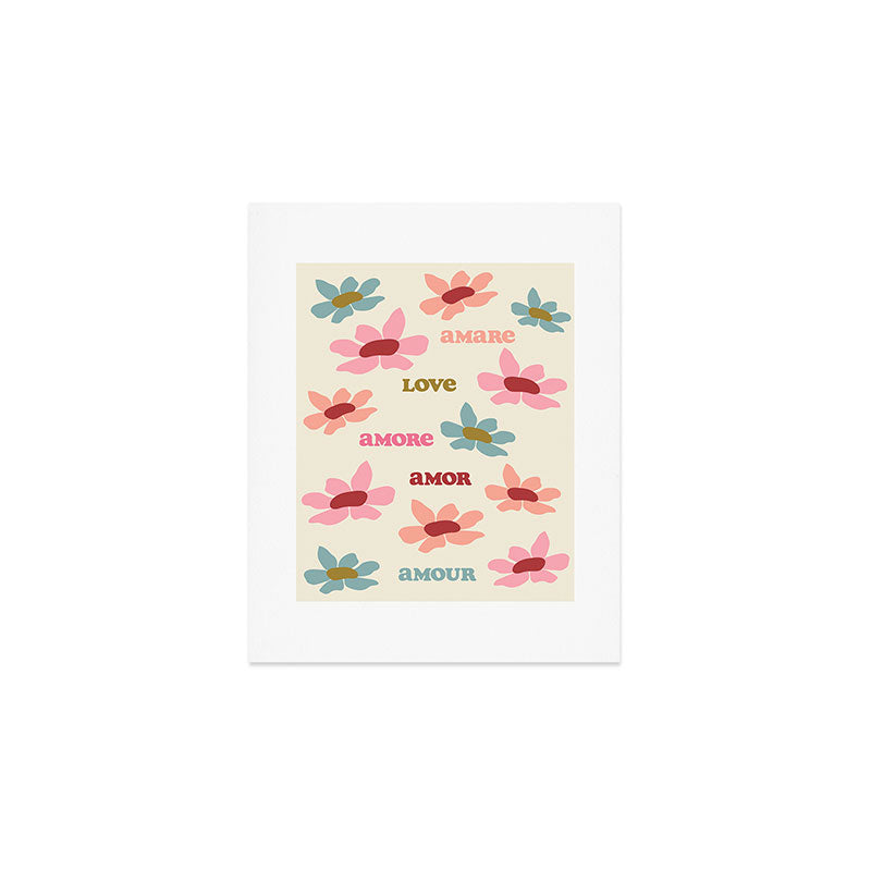 Retro Love Art Print  Art Print Gallery Image 1