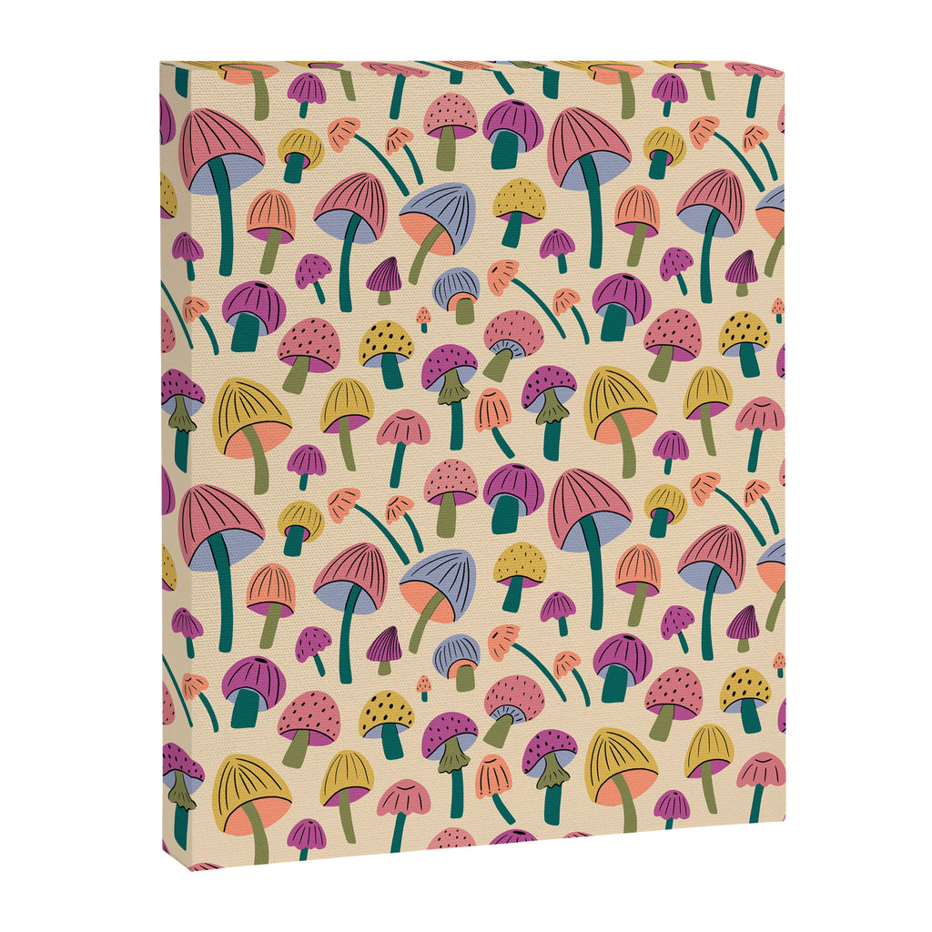 Retro Mushroom - pattern  Canvas Print Gallery Image 8