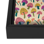 Retro Mushroom - pattern  Framed Canvas Print Gallery Image 3