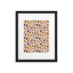 Retro Mushroom - pattern  Framed Art Print Gallery Image 6