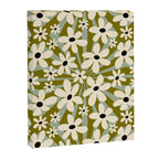 Retro Psychedelic Daisy Flower - Green Color Canvas Print Gallery Image 8