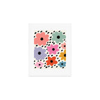Retro Rainbow Daisy Art Print Gallery Image 1