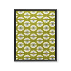 Retro Rainbow Flower Framed Canvas Print Gallery Image 8