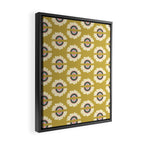 Retro Rainbow Flower - Gold Framed Canvas Print Gallery Image 2