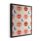 Retro Sun and Moon  Framed Canvas Print Gallery Image 2