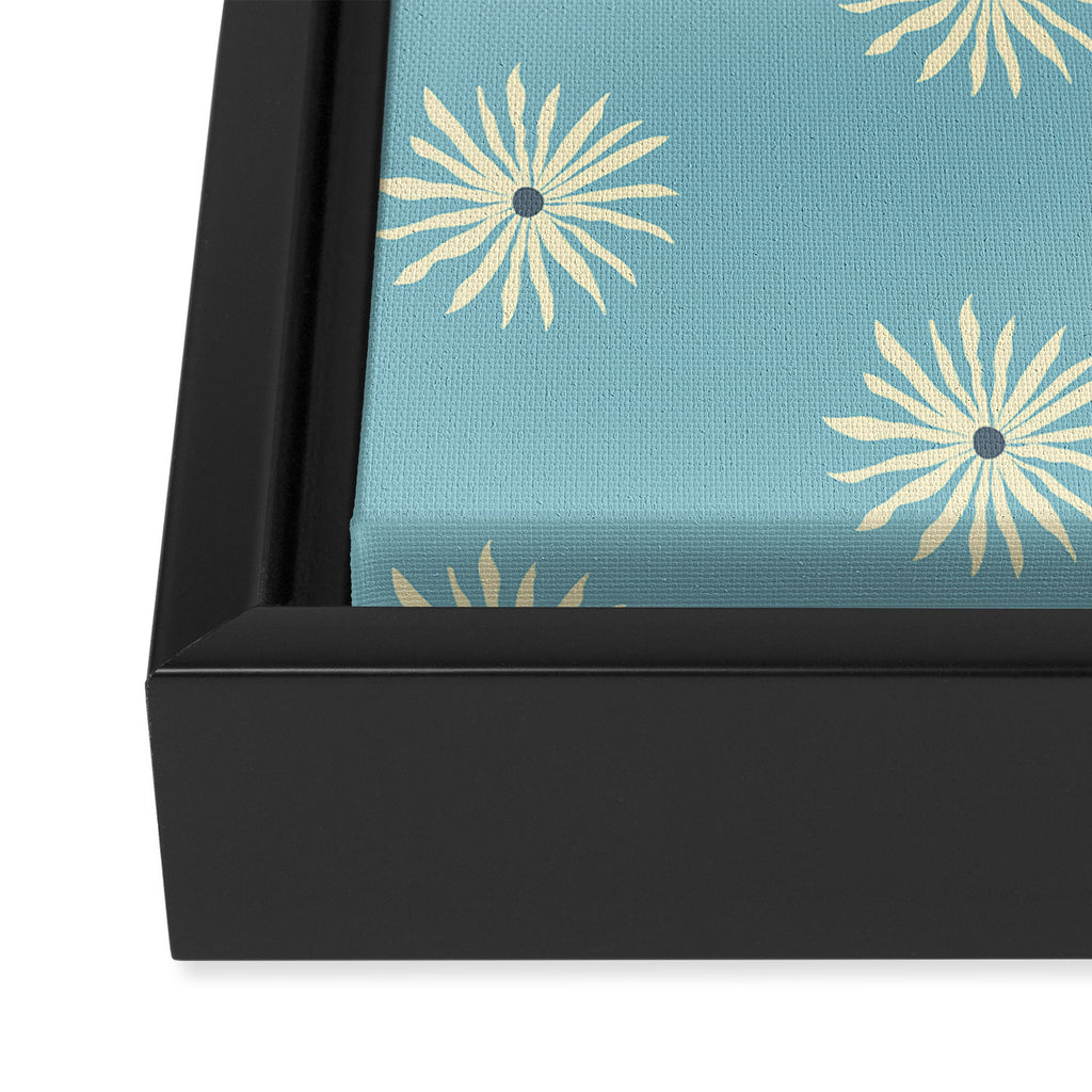 Retro Sun - Blue Sky Framed Canvas Print Gallery Image 3
