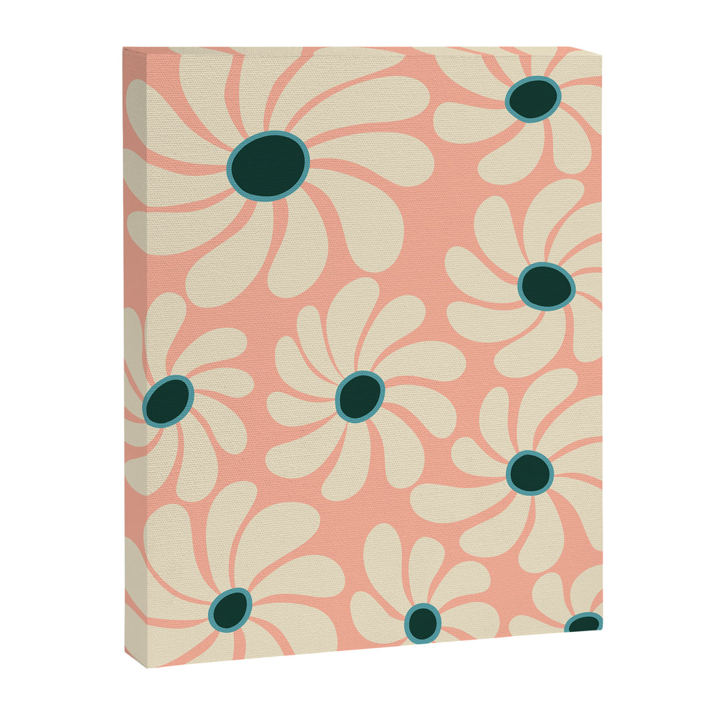 Retro Super Bloom - 70's Vibe Canvas Print Gallery Image 6