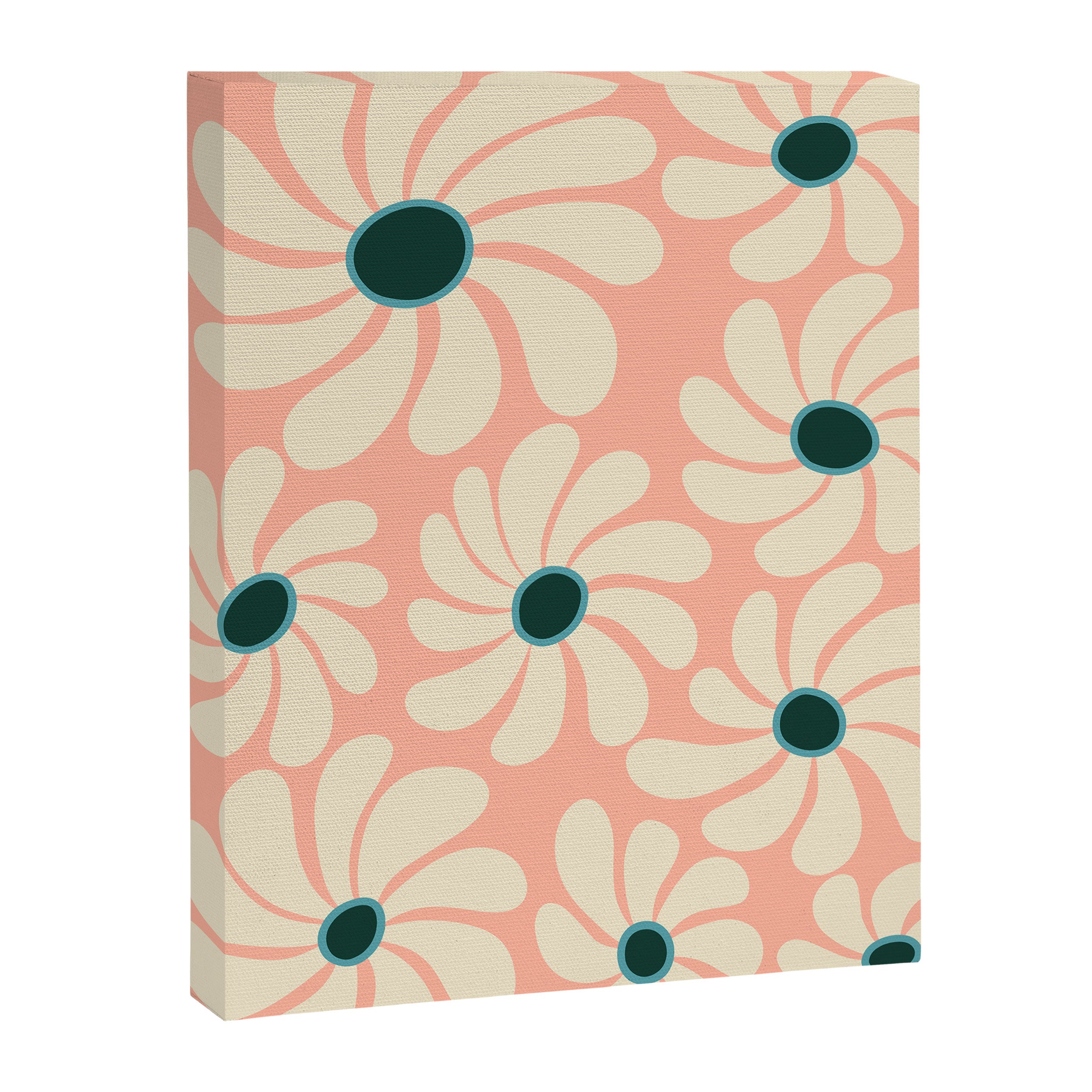 Retro Super Bloom - 70's Vibe Canvas Print Gallery Image 6