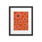 Retro Super Bloom - 70's Vibe Boho Colors Framed Art Print Gallery Image 5