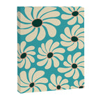 Retro Super Bloom - 70'S Vibe - Turquoise Canvas Print Gallery Image 6