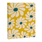 Retro Super Bloom - 70's Vibe - Yellow Canvas Print Gallery Image 8