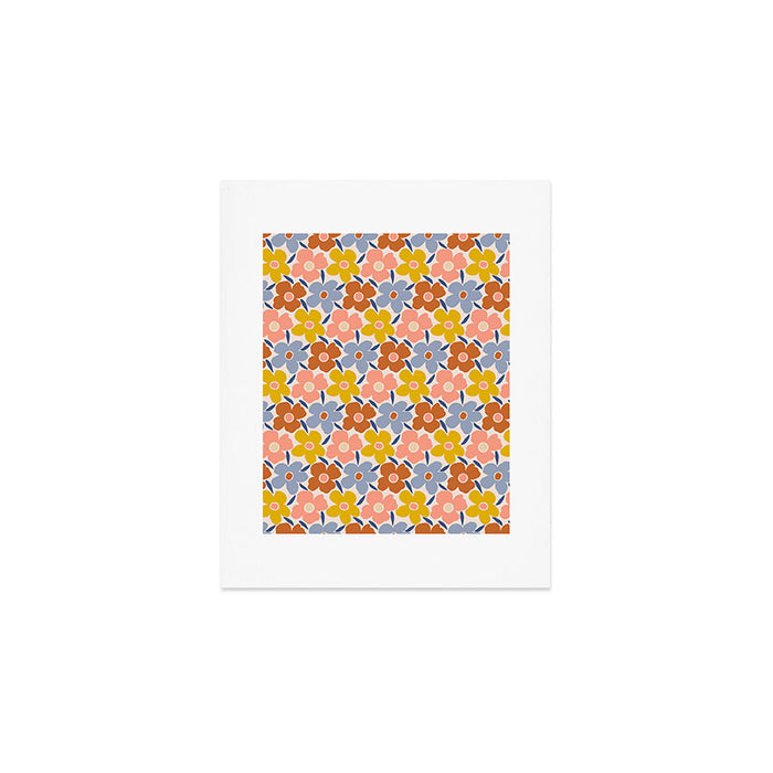 Retro Vintage Floral - 2  Art Print Gallery Image 1
