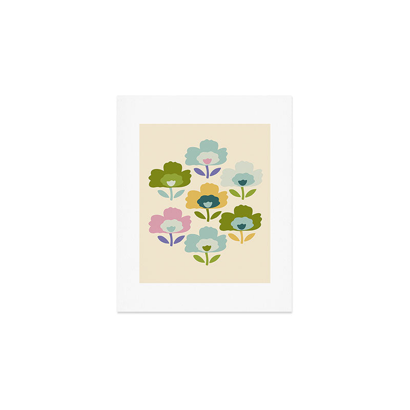 Scandinavian Floral  Art Print Gallery Image 1