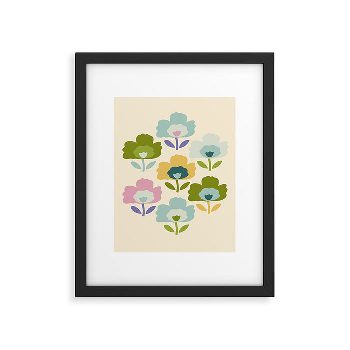 Scandinavian Floral  Framed Art Print Gallery Image 1
