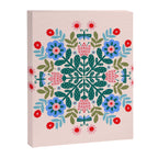 Scandinavian Folk Art Mandala  Canvas Print Gallery Image 6