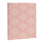 Simple Block Print Pastel Pink and Off- White Pattern Canvas Print Gallery Image 6
