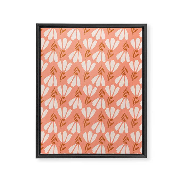 Simple Flower - Fall  Framed Canvas Print Gallery Image 1