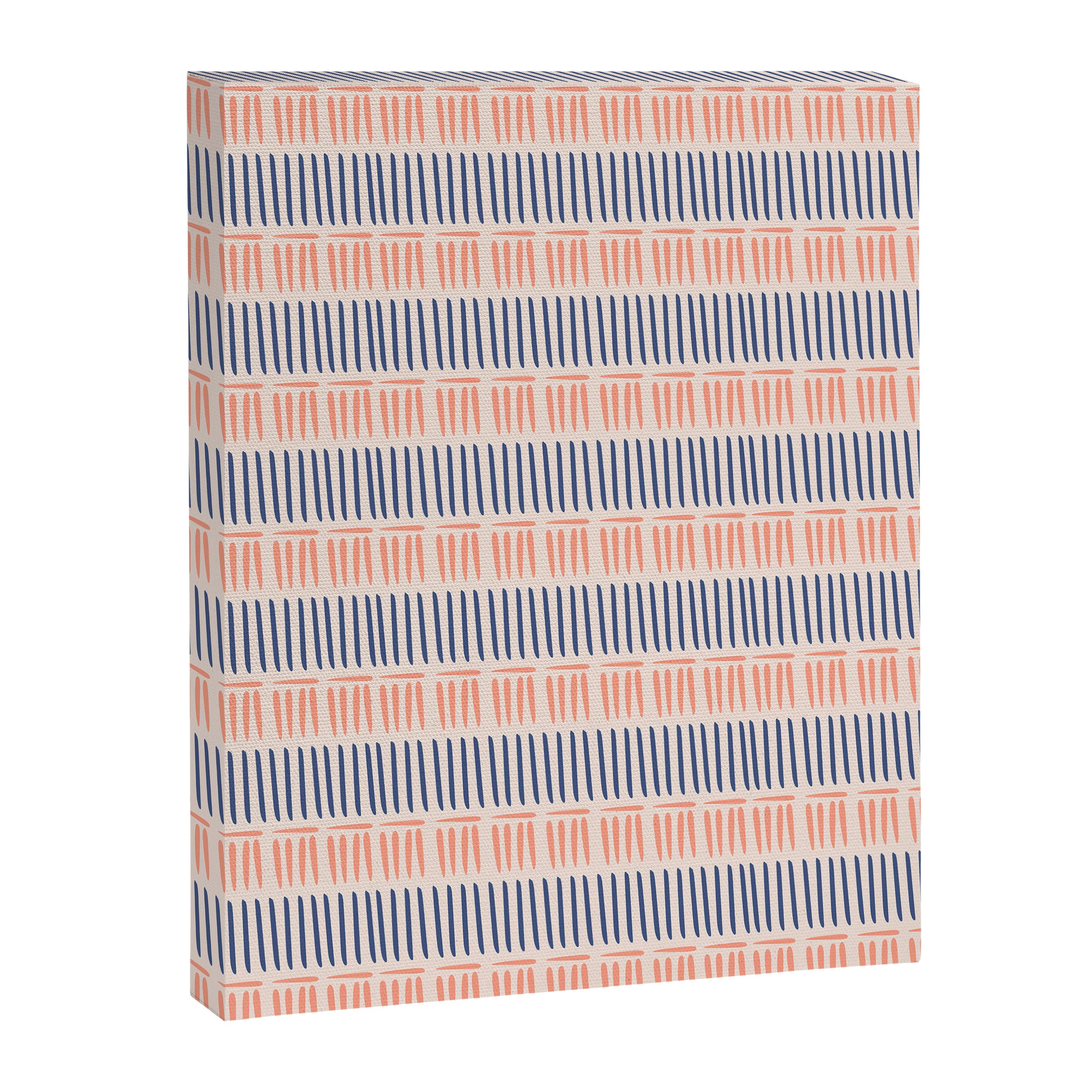 Simple Lines - Blue and pink Canvas Print Gallery Image 6