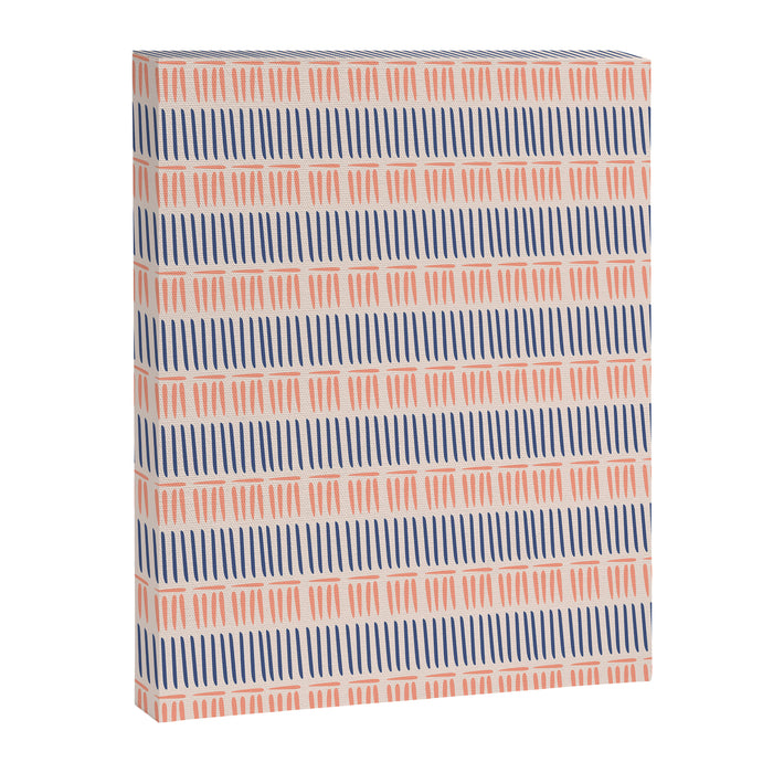 Simple Lines - Blue and pink Canvas Print Gallery Image 1