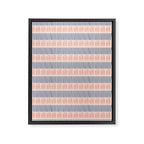 Simple Lines - Blue and pink Framed Canvas Print Gallery Image 6