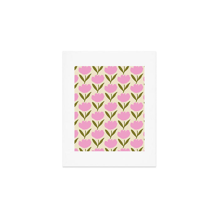 Single Bold Flower - Pink  Art Print Gallery Image 1