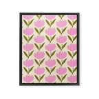 Single Bold Flower - Pink  Framed Canvas Print Gallery Image 8