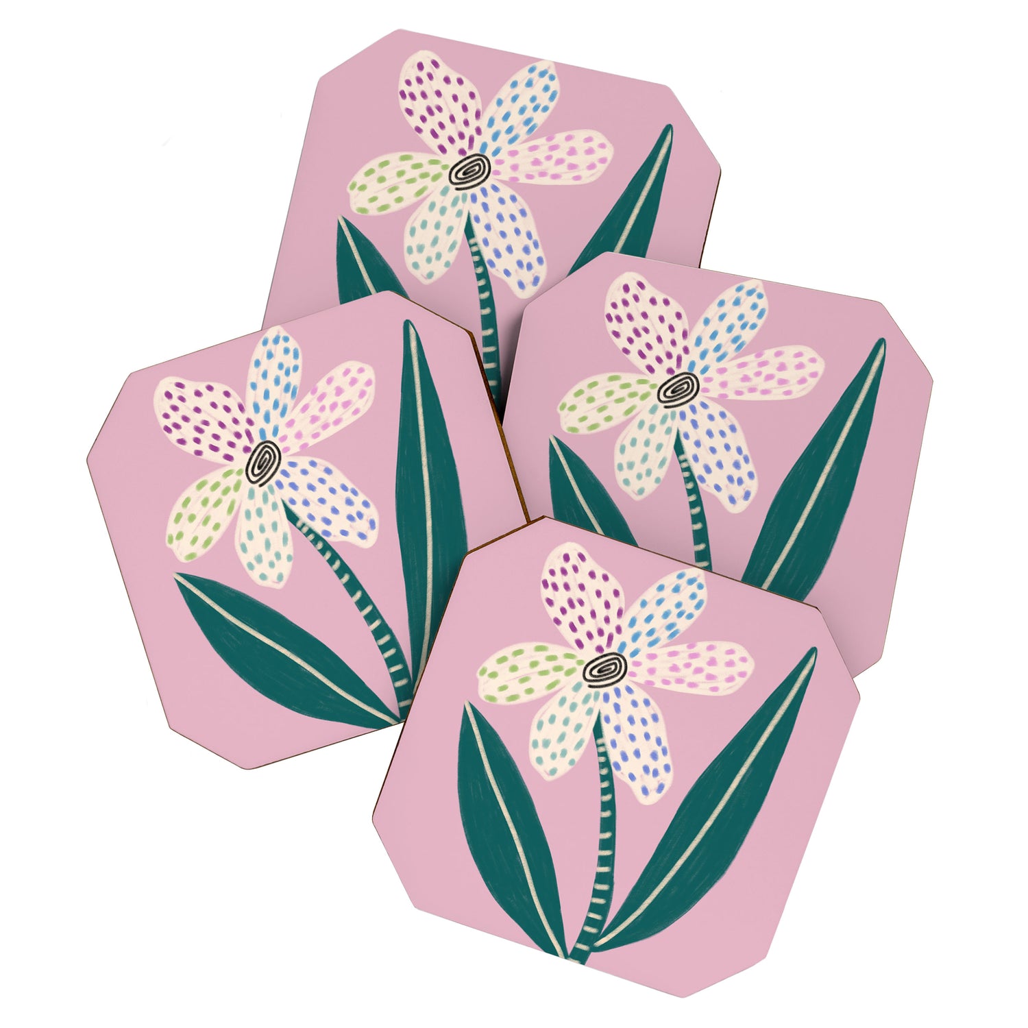 Single Flower Coaster Gallery Image 1