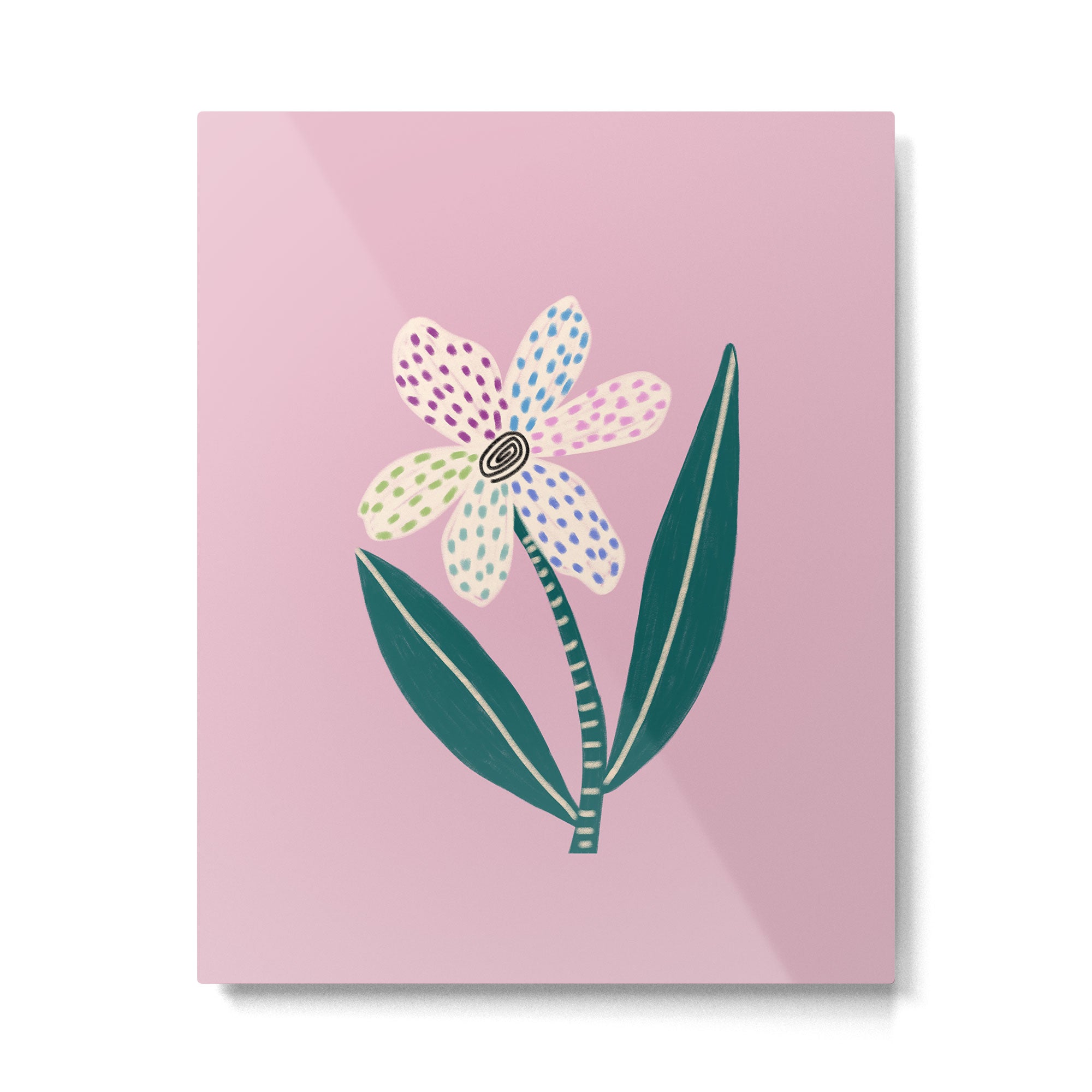 Single Flower Metal Print Gallery Image 6