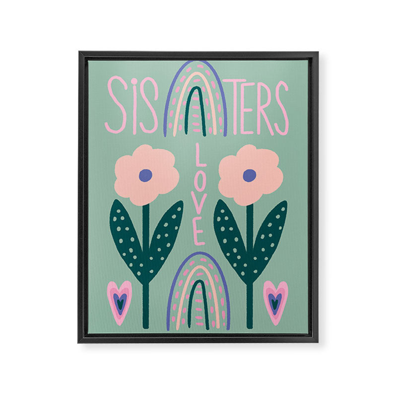 Sisters Love  Framed Canvas Print Gallery Image 6