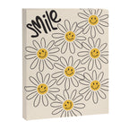 Smiley face 70s Daisy  Canvas Print Gallery Image 6