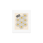 Smiley face 70s Daisy  Art Print Gallery Image 1