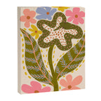 Snake Retro Flower - Pastel colors  Canvas Print Gallery Image 6