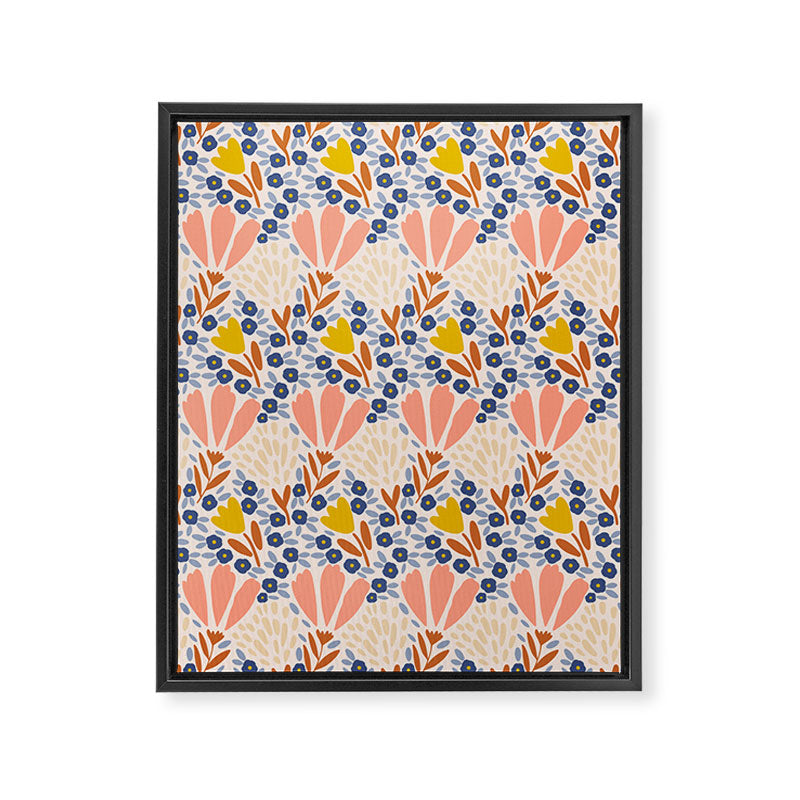 Spring Flower Field  Framed Canvas Print Gallery Image 6