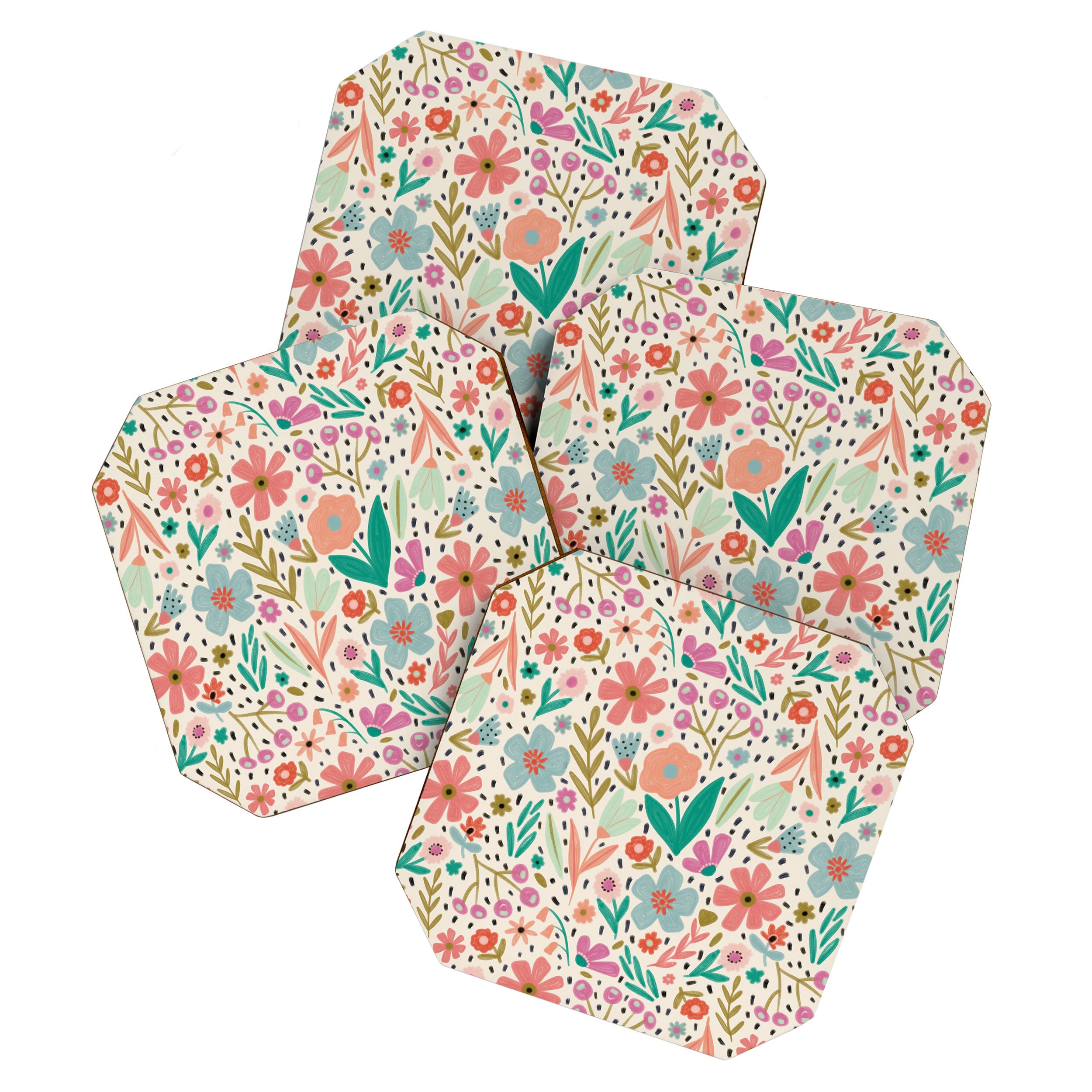 Spring Flower - Modern Floral Coaster Gallery Image 1
